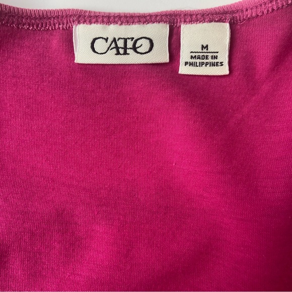 CATO | Tops | CATO Pink Graphic Scoop-neck Tee Shirt Size M Ladies - Picture 5 of 11